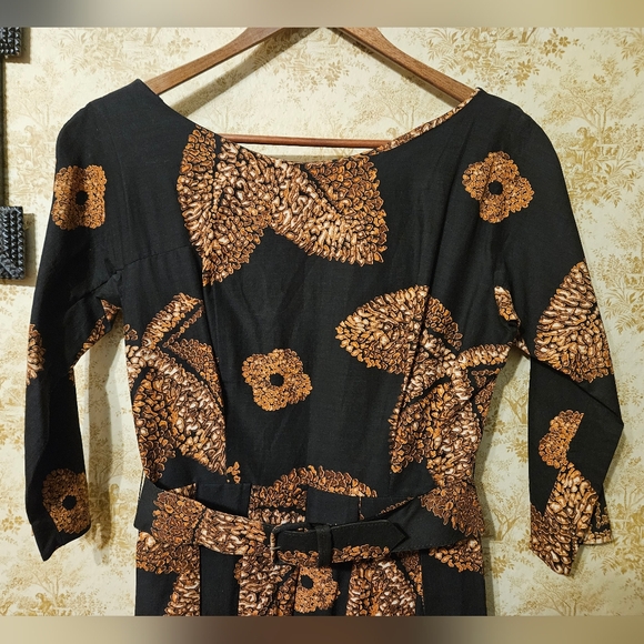 Vintage 1950's/early 60s Jonathan Logan Dress With Belt - Picture 2 of 16